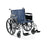 Invacare Tracer IV Bariatric Wheelchair Heavy Duty Full Length Arm Padded, Removable Arm Style Mag Wheel Midnight Blue 20 Inch Seat Width 350 lbs. Weight Capacity - T420RFAP