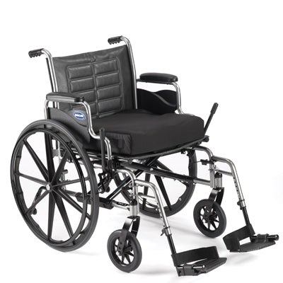 Invacare Tracer IV Bariatric Wheelchair Heavy Duty Desk Length Arm Padded, Removable Arm Style Mag Wheel Midnight Blue 22 Inch Seat Width 450 lbs. Weight Capacity - T4X22RDAP