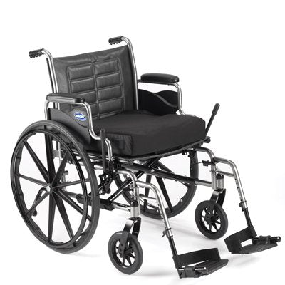 Tracer IV Heavy Duty - Bariatric Wheelchair Dual Axle Desk Length Arm Midnight Blue Upholstery 22 Inch Seat Width Adult 450 lbs. Weight Capacity - T4X22RDAP