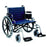 Invacare Tracer IV Bariatric Wheelchair Heavy Duty Desk Length Arm Padded, Removable Arm Style Mag Wheel Midnight Blue 24 Inch Seat Width 450 lbs. Weight Capacity - 1193413