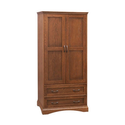 Invacare Somerset Collection Wardrobe 33.81 X 72.312 X 24.187 Inch 2 Drawers Double Door / Square Panel - IH32772-2