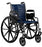 Invacare Tracer EX2 Wheelchair Dual Axle Desk Length Arm Padded, Removable Arm Style Mag Wheel Midnight Blue 18 Inch Seat Width 250 lbs. Weight Capacity - TREX28RP