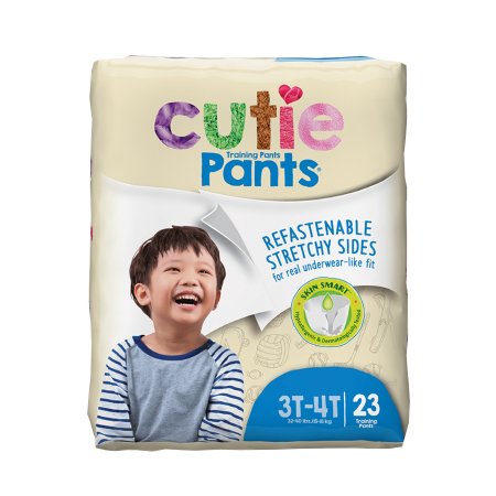 Cutie Pants - Male Toddler Training Pants Size 3T to 4T Disposable Heavy Absorbency - CR8007