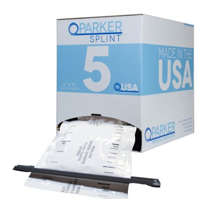 Carolina Narrow Fabric Parker Splint Padded Splint Roll 5 Inch X 15 Foot Fiberglass White - PS5L2