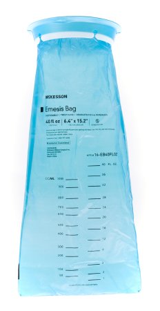 McKesson McKesson Emesis Bag 40 oz. Blue - 16-EB40FLOZ