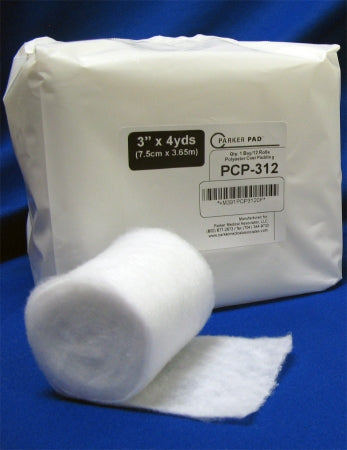 Carolina Narrow Fabric Parker Pad Cast Padding Undercast 3 Inch X 12 Foot Polyester Nonsterile - PCP312