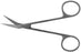 BR Surgical - Iris Scissors 4-1/2 Inch Length Surgical Grade Stainless Steel NonSterile Finger Ring Handle Angled Sharp Tip / Sharp Tip - BR08-34611