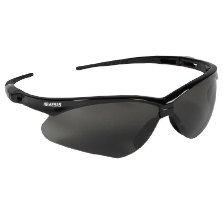 Kimberly Clark Jackson Safety Nemesis Safety Glasses Anti-Fog Coating Smoke Tint Polycarbonate Lens Black Frame Over Ear One Size Fits Most - 22475