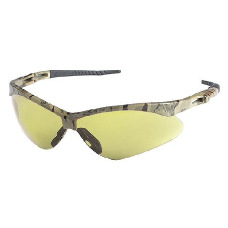 Kimberly Clark Jackson Safety Nemesis Safety Glasses Anti-Fog Coating Amber Tint Polycarbonate Lens Camouflage Frame Over Ear One Size Fits Most - 22610