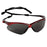 Kimberly Clark Jackson Safety Nemesis Safety Glasses Anti-Fog Coating Smoke Tint Polycarbonate Lens Red Frame Over Ear One Size Fits Most - 22611