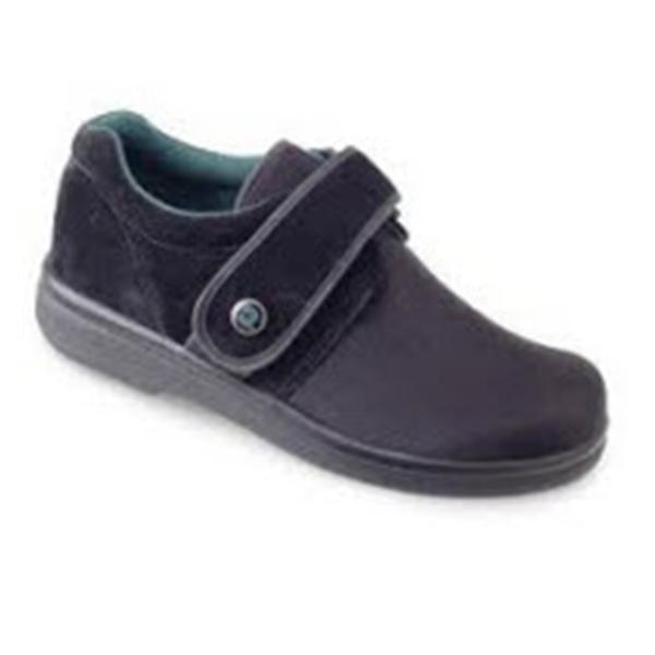 Darco International Inc Shoe Diabetic Gentlestep X-Wide Black Firm Heel Men 7.5/Women 9 1/Pr - GS090XB