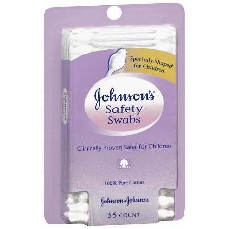 Johnsons - Swabstick Cotton Tip Cotton Shaft 3 Inch NonSterile 55 per Pack - 38137008256