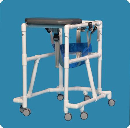 Combo - Walker Adjustable Height PVC Frame 300 lbs. Weight Capacity 37-1/2 to 44-1/2 Inch Height - CW88