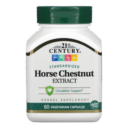 21st Century - Herbal Supplement Horse Chestnut Seed Extract 600 mg Strength Capsule 60 per Bottle - 74098521781