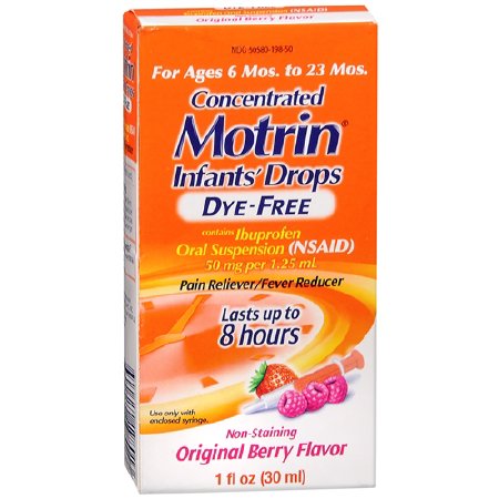 Motrin - Children's Pain Relief 50 mg / 1.25 mL Strength Ibuprofen Oral Drops 1 oz. - 30045019801
