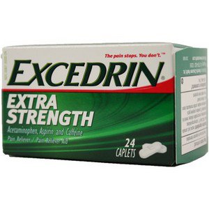 Excedrin Extra Strength - Pain Relief 250 mg - 250 mg - 65 mg Strength Acetaminophen / Aspirin / Caffeine Capsule 24 per Bottle - 30067200024