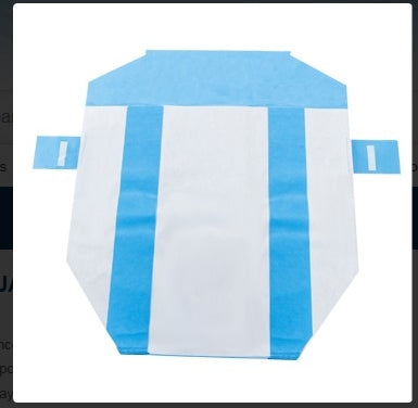 O&M Halyard Inc H650 HALYARD* SMART-FOLD* Sterilization Wrap White / Blue 40 X 47 Inch Three Layer SMS Polypropylene - 14271