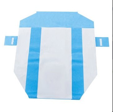 O&M Halyard Inc H650 HALYARD* SMART-FOLD* Sterilization Wrap White / Blue 40 X 55 Inch Three Layer SMS Polypropylene - 14277
