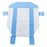 SMART-FOLD* H650 - Sterilization Wrap White / Blue 40 X 55 Inch Dual Layer SMS Polypropylene Steam / EO Gas / Hydrogen Peroxide - 14277