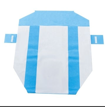 O&M Halyard Inc H650 HALYARD* SMART-FOLD* Sterilization Wrap White / Blue 48 X 61 Inch Three Layer SMS Polypropylene - 14309