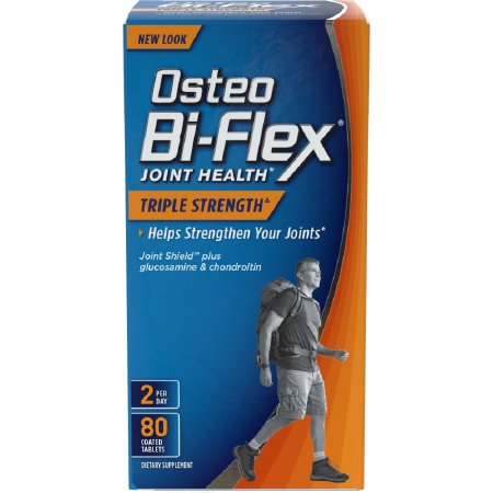 Osteo-Bi-Flex Triple Strength - Joint Health Supplement Glucosamine 1500 mg Strength Tablet 80 per Bottle - 03076803121