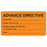 Tabbies - Pre-Printed Label Advisory Label Fluorescent Orange Patient Information Label Patient Information 1-3/4 X 3-1/4 Inch - MAP3500