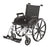 Merits Health Products Wheelchair Deluxe Sequoia Dual Axle Desk Length Arm Flip Back / Padded Arm Style 8 Inch Front Casters / 24 Inch Rear Wheels Black Upholstery 20 Inch Seat Width 250 Lbs. Weight Capacity - L223-WMDIMU