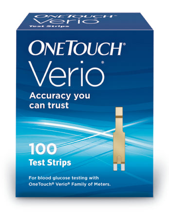LifeScan OneTouch Verio Blood Glucose Test Strips 100 Test Strips per Box - 53885027210