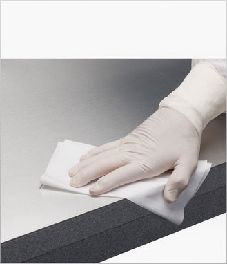 Acute Care Pharmaceuticals Pharma-Wipe Cleanroom Wipe ISO Class 5 White Sterile Cellulose / Polyester 9 X 9 Inch Disposable - 9492205135