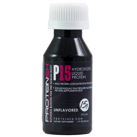 Proteinex P15 - Oral Protein Supplement Unflavored Ready to Use 1 oz. Bottle - 54859051501