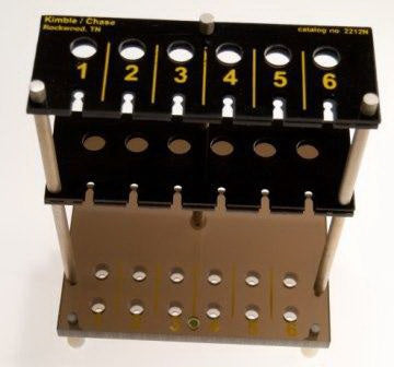 DWK Life Sciences - Sedimentation Tube Rack 10-Slot For Westergren, Wintrobe Sedimentation Tubes - 2215N