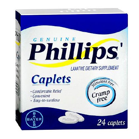 Bayer Phillips' Laxative Caplet 24 per Box 500 mg Strength Magnesium - 12846051673