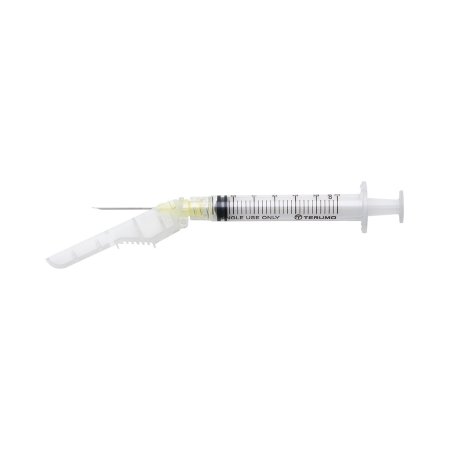 SurGuard - Syringe with Hypodermic Needle 3 mL 20 Gauge 1 Inch Ultra Thin Wall Hinged Safety Needle - SG303L2025