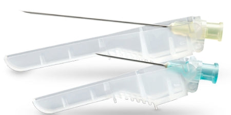 SurGuard3 - Hypodermic Needle Hinged Safety Needle 21 Gauge 1 Inch Length Regular Wall - SG3-2125