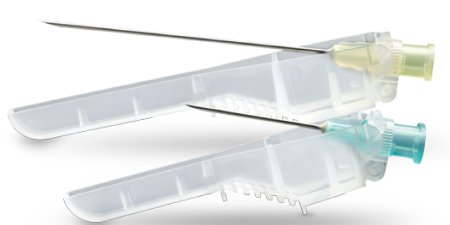 SurGuard3 - Hypodermic Needle Hinged Safety Needle 23 Gauge 1-1/2 Inch Length Regular Wall - SG3-2338
