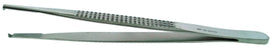 BR Surgical - Tissue Forceps Bonney 7 Inch Length Surgical Grade Stainless Steel NonSterile NonLocking Thumb Handle Straight 1 X 2 Teeth - BR10-31712