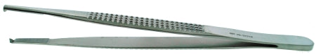 BR Surgical - Tissue Forceps Bonney 7 Inch Length Surgical Grade Stainless Steel NonSterile NonLocking Thumb Handle Straight 1 X 2 Teeth - BR10-31712