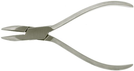 BR Surgical BR Surgical Needle Nose Pliers 5-1/2 Inch Stainless Steel Grooved Jaws Taper to 1 mm - BR33-56714