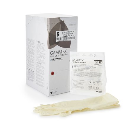 GAMMEX Non-Latex Sensitive - Surgical Glove Size 6 Sterile Pair Polychloroprene Extended Cuff Length Smooth Cream Chemo Tested - 20277260