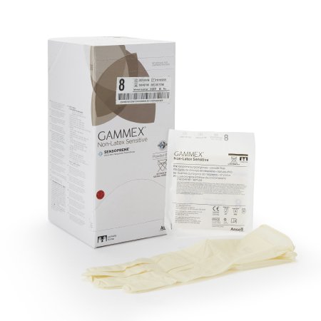 GAMMEX Non-Latex Sensitive - Surgical Glove Size 8 Sterile Pair Polychloroprene Extended Cuff Length Smooth Cream Chemo Tested - 20277280