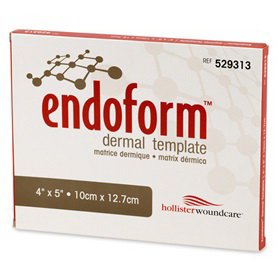 Aroa Biosurgery Inc Endoform Dermal Template Dressing Fenestrated, Extracellular Matrix Collagen 4 X 5 Inch - 529314