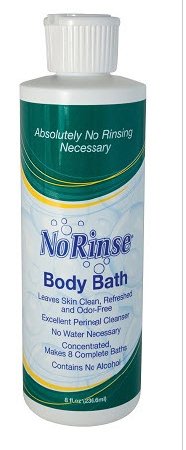 No Rinse Body Bath - Rinse-Free Body Wash Liquid 8 oz. Bottle Scented - 07524400900