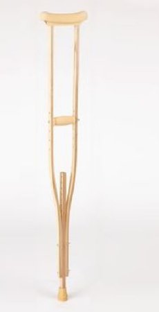 Patterson Medical Supply Sammons Preston Underarm Crutches Wood Frame Extra Tall Adult 350 lbs. Weight Capacity - 81585405
