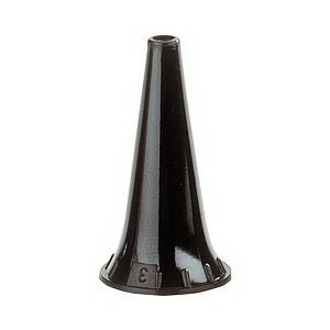 Heine USA Reusable Tip 3mm, Black, Sanalon S Plastic, Autoclavable up to 134°C, Reusable Tip, Ergonomic Shape For BETA400, BETA200, K180, mini3000, Mini3000 Otoscope - B-000.11.108