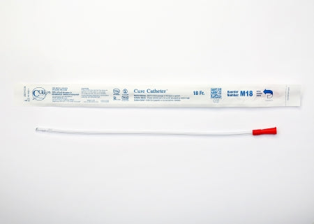 Cure Medical Cure Catheter Urethral Catheter Straight Tip 18 Fr. 16 Inch - 18