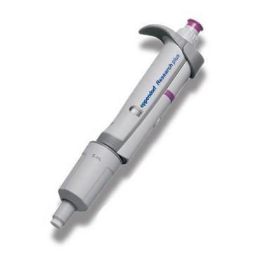 Fisher Scientific Eppendorf Research plus Adjustable Volume Pipette 0.5 to 5 mL Graduated NonSterile - 13690033