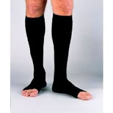 BSN Medical Jobst Compression Socks Knee High Medium Black Open Toe - 115453