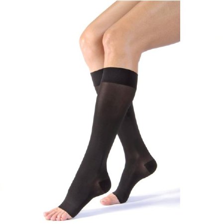 JOBST Ultrasheer - Compression Stocking Knee High Medium Classic Black Open Toe - 119749