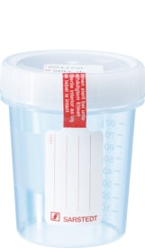 Sarstedt Specimen Container 57 X 76 mm Polypropylene Screw Cap 100 mL (3.4 oz.) Sterile - 75.562.105