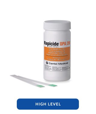 SPS Medical Supply Rapicide OPA/28 OPA Concentration Indicator Pad 50 Test Strips Bottle Single Use - L02-0137
